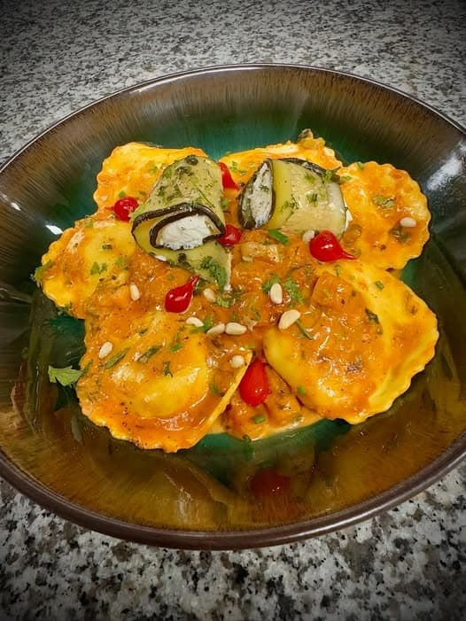 Plats de pâtes italiennes